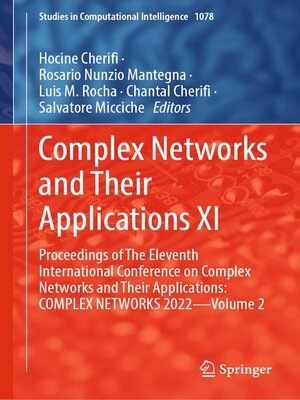 cover image of Complex Networks and Their Applications XI